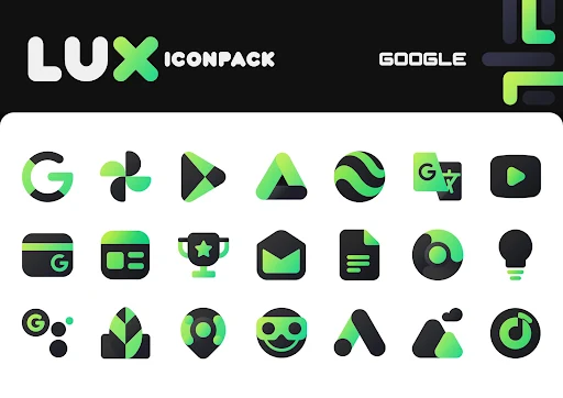 Green Icon Pack : LuX screenshot 3