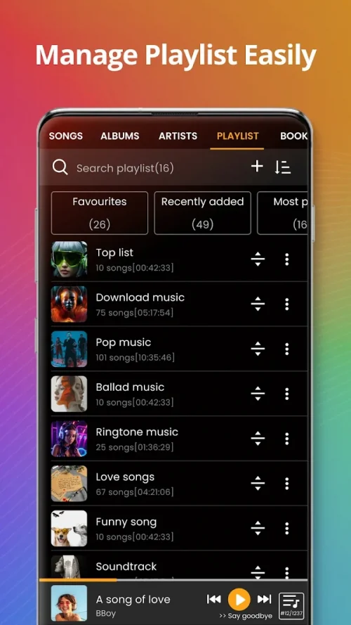 Music player screenshot 3
