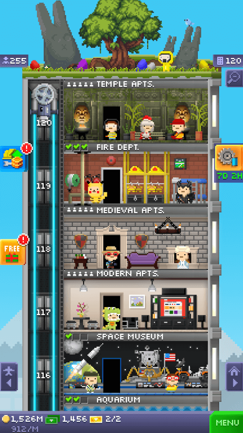 Tiny Tower: 8 Bit Retro Tycoon screenshot 3