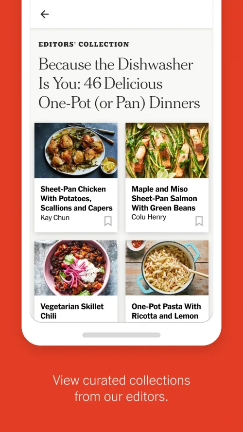 NYT Cooking: Recipes & Tips screenshot 3