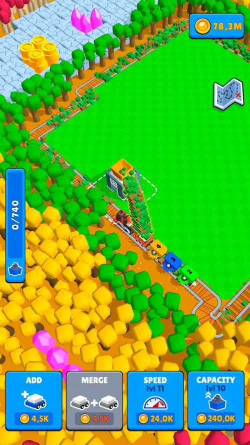 Train Miner: Idle Railway Game screenshot 3