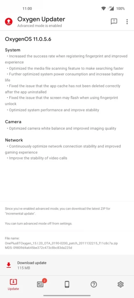 Oxygen Updater screenshot 3