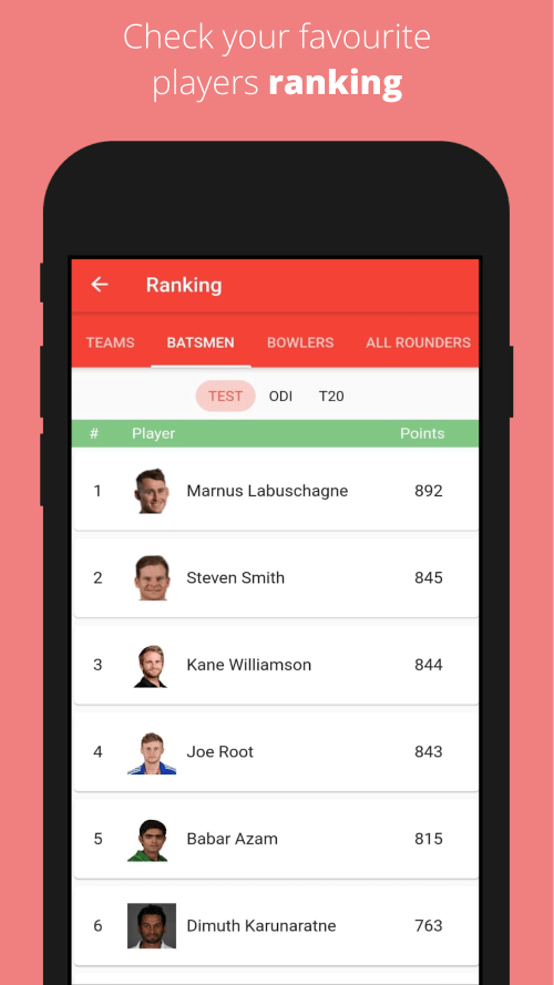 CricRed – Cricket Live Score screenshot 3