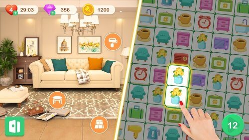 Dream House Design: Tile Match screenshot 3