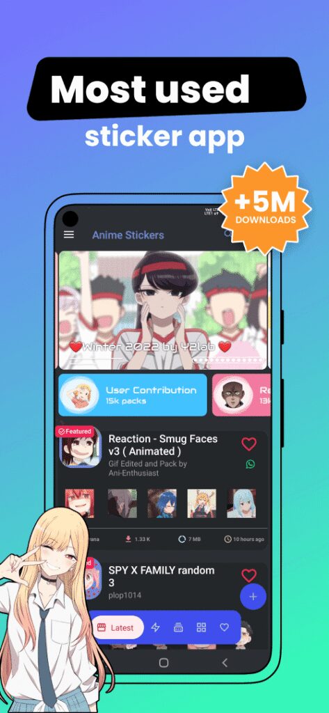 Anime Stickers screenshot 3