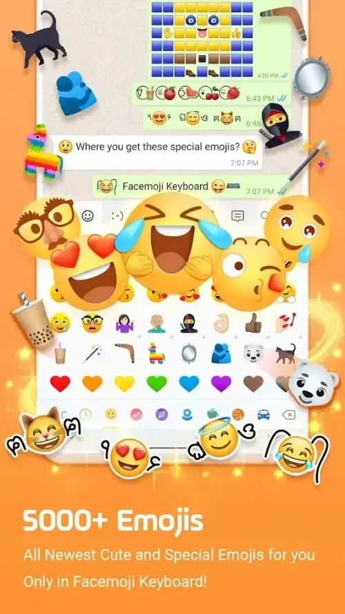 Facemoji Emoji Keyboard & Fonts screenshot 3
