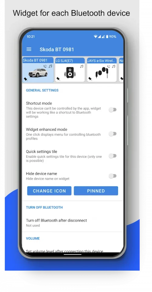 Bluetooth Audio Connect Widget screenshot 3