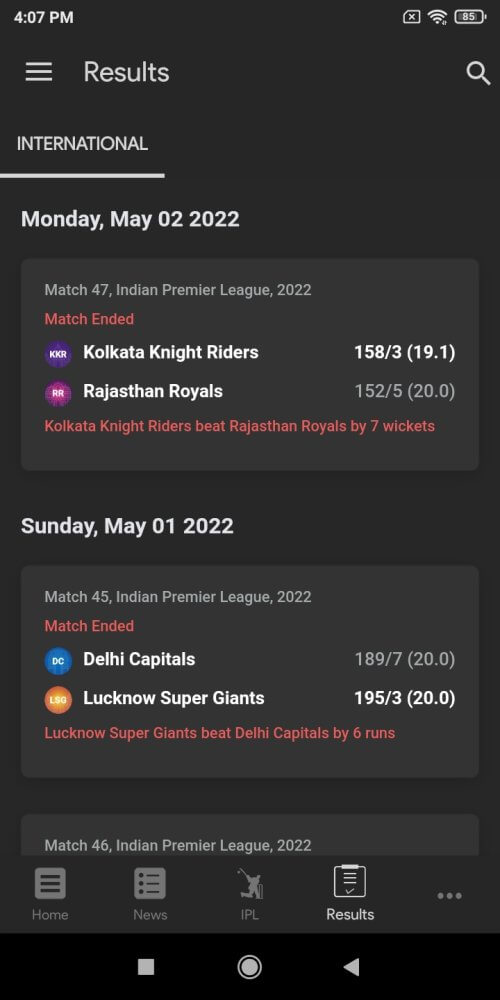 NDTV Cricket screenshot 3