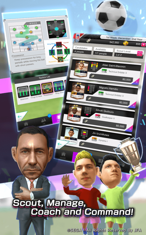 SEGA Pocket Club Manager screenshot 3