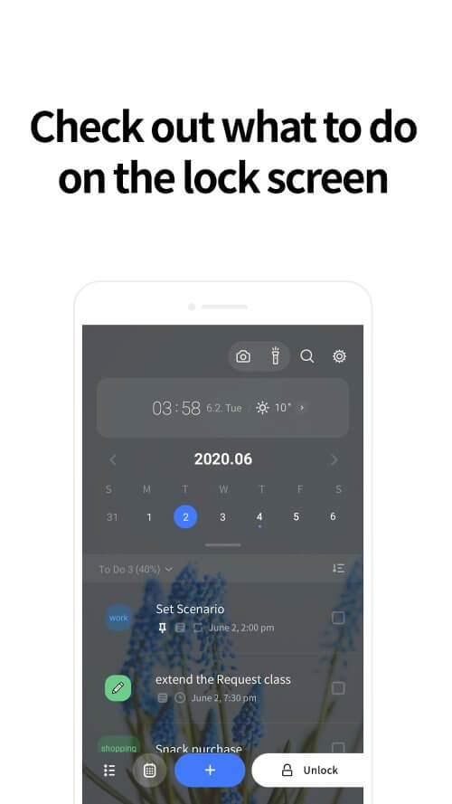 LockScreen Calendar – Schedule screenshot 3