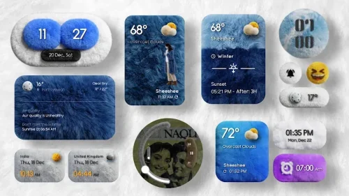 Fluffy OneUi Kwgt screenshot 3