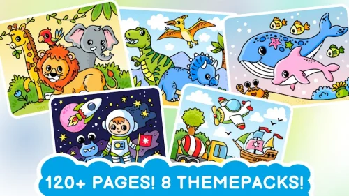 Easy coloring book for kids (Toddler Coloring) screenshot 3