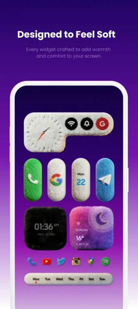 Fluffy Widgets KWGT screenshot 3