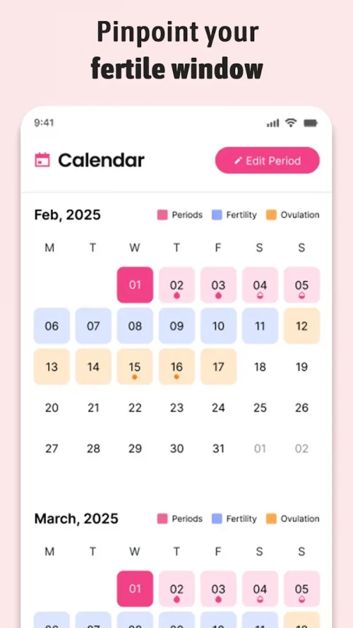 Period Tracker Ovulation Cycle screenshot 3