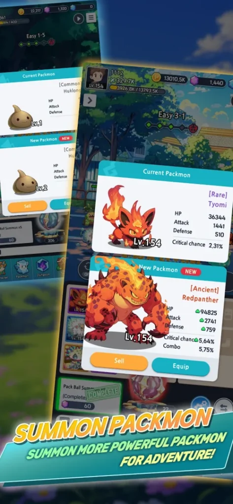 PackMon Idle: Trainer Simulator screenshot 3