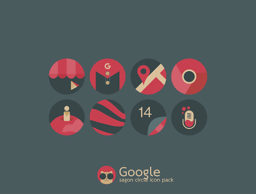 Sagon Circle: Dark Icon Pack screenshot 3