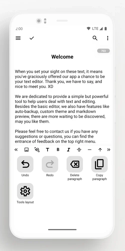 Lite Writer: Writing/Note/Memo screenshot 3
