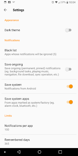 Notifications archive screenshot 3