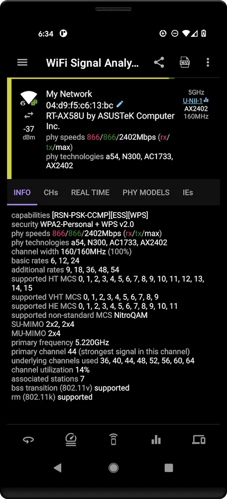 Speed Test WiFi Analyzer (analiti) screenshot 3