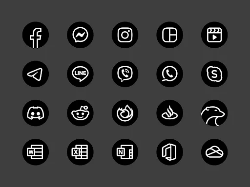 Blaux – Icon Pack (Round) screenshot 3