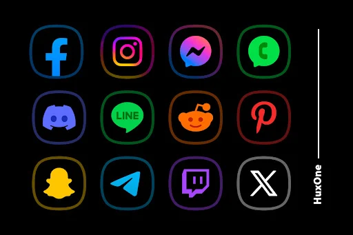 HuxOne Dark – Icon Pack screenshot 3
