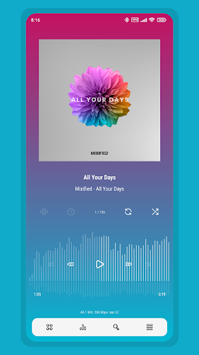 Aurora – Poweramp Skin screenshot 3
