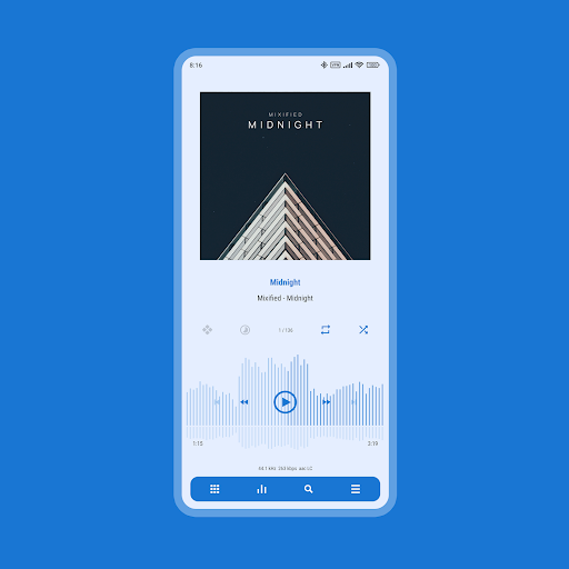 Luminous – Poweramp Skin screenshot 3