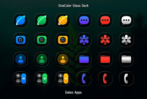 OneColor GlassDark – Icon Pack screenshot 3