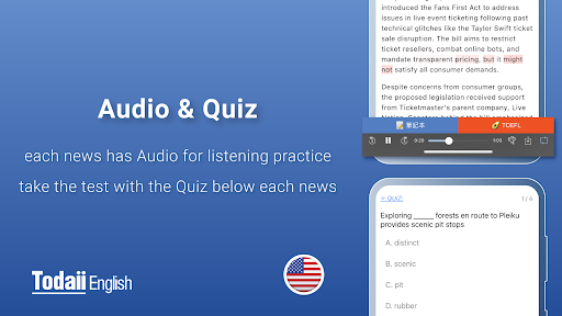 Easy English News: TODAI MOD screenshot 3