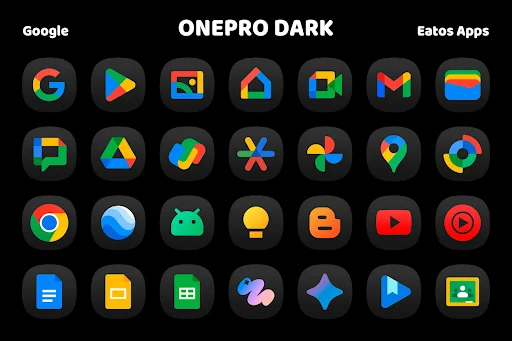 OnePro Dark – Icon Pack screenshot 3