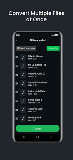 Audio Converter (MP3 AAC OPUS) MOD screenshot 3