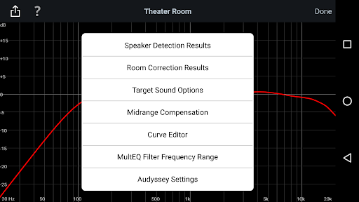 Audyssey MultEQ Editor app screenshot 3