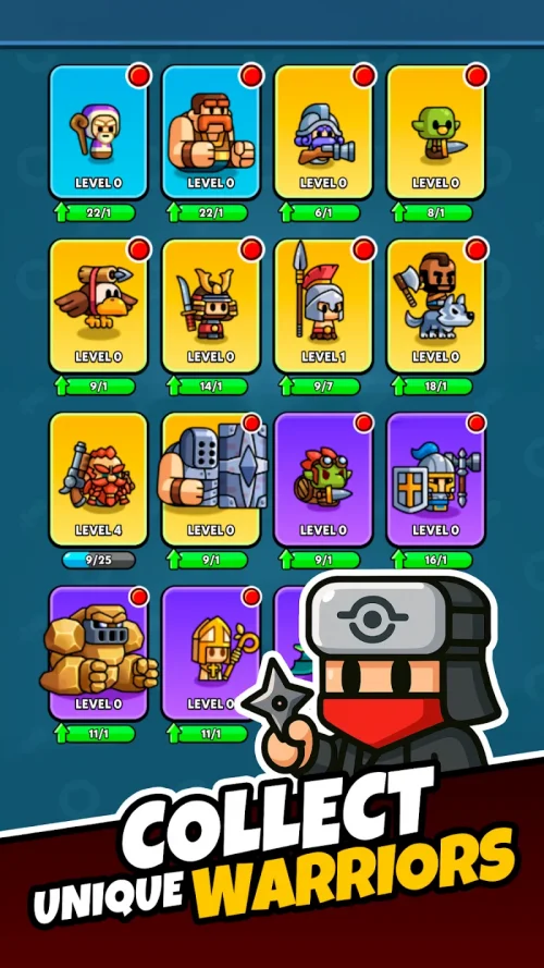 Tiny Warriors Rush – Idle TD screenshot 3