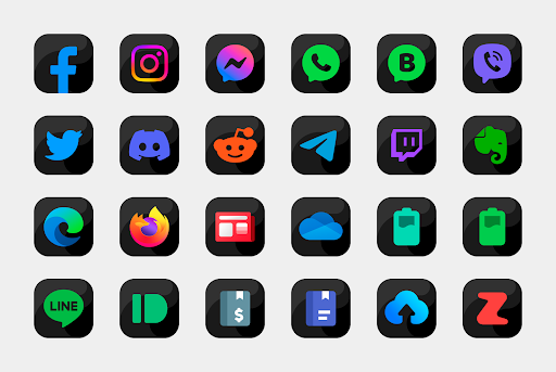 Bastis Black – Icon Pack screenshot 3