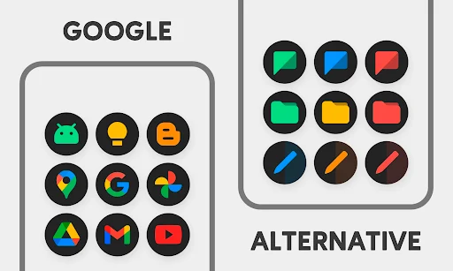 MiDark – Icon Pack (Round) screenshot 3