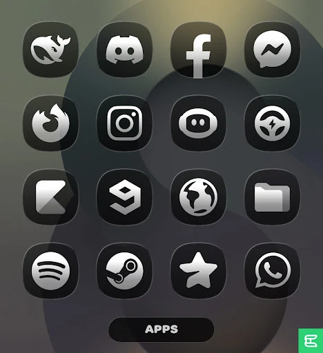 OneGlass (Dark) – Icon Pack screenshot 3
