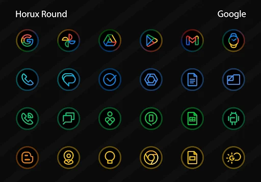 Horux – Icon Pack (Round) screenshot 3
