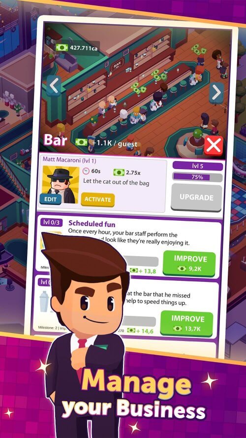 Nightclub Tycoon: Idle Manager screenshot 3