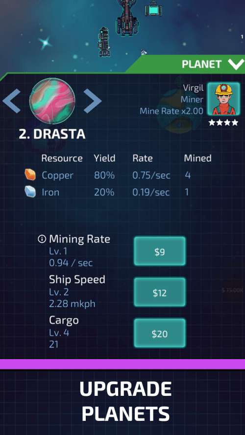 Idle Planet Miner screenshot 3