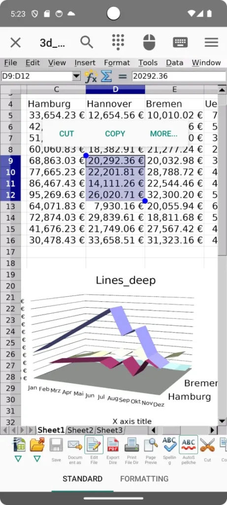 AndrOpen Office screenshot 3