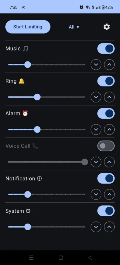 Volume Limiter screenshot 3