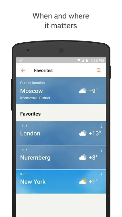 Yandex.Weather screenshot 3