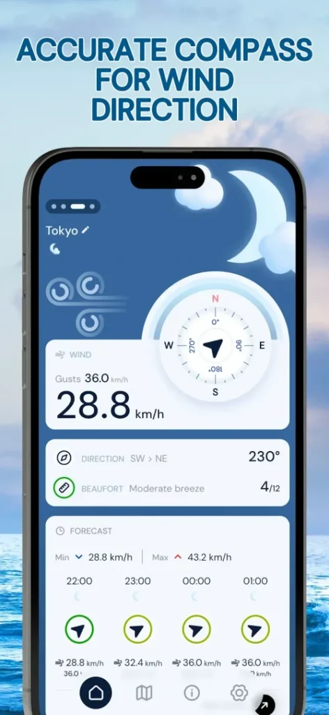Wind Compass: Speed, Beaufort screenshot 3