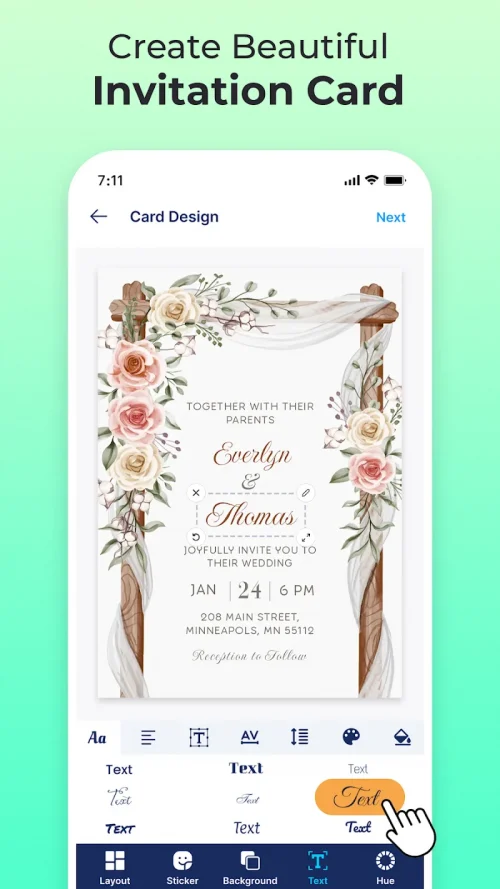 Invitation Maker & Card Design (Invites4U) screenshot 3