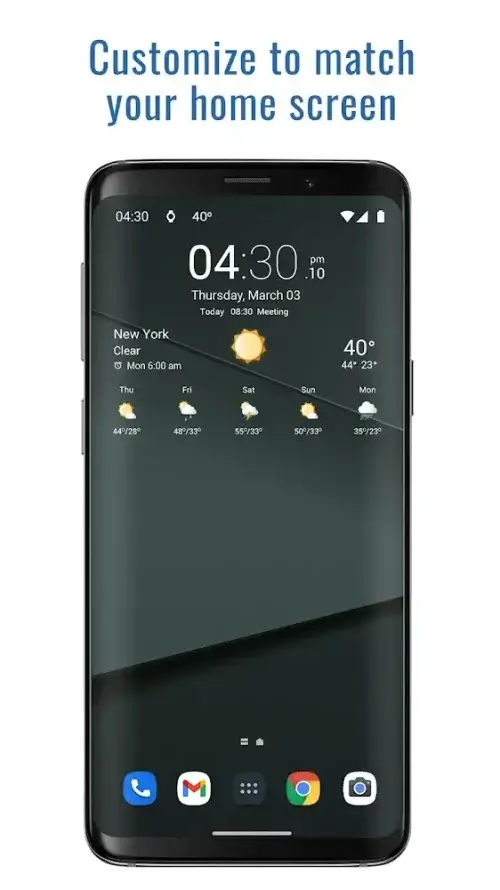Transparent clock weather Pro screenshot 3