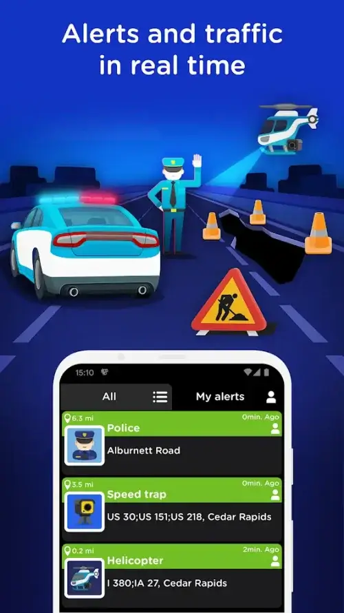 Radarbot Speed Camera Detector screenshot 4