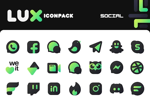 Green Icon Pack : LuX screenshot 4