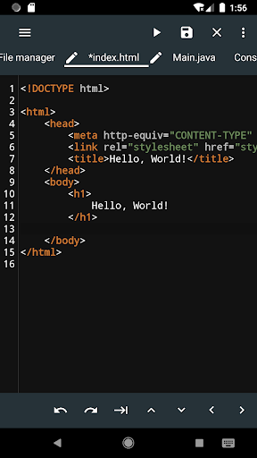 HTML Editor Mobile – AloHTML screenshot 4
