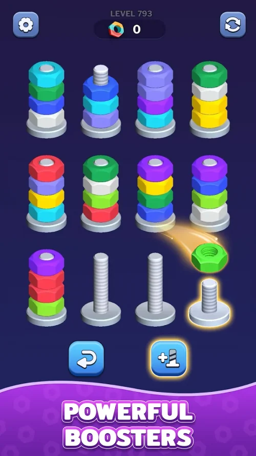 Nuts Color Sort: Sorting Games screenshot 4