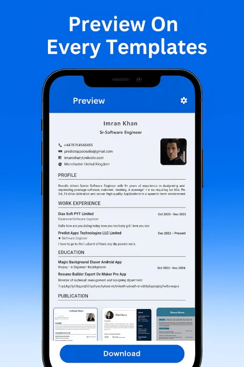Fast CV Maker: Resume Builder screenshot 4